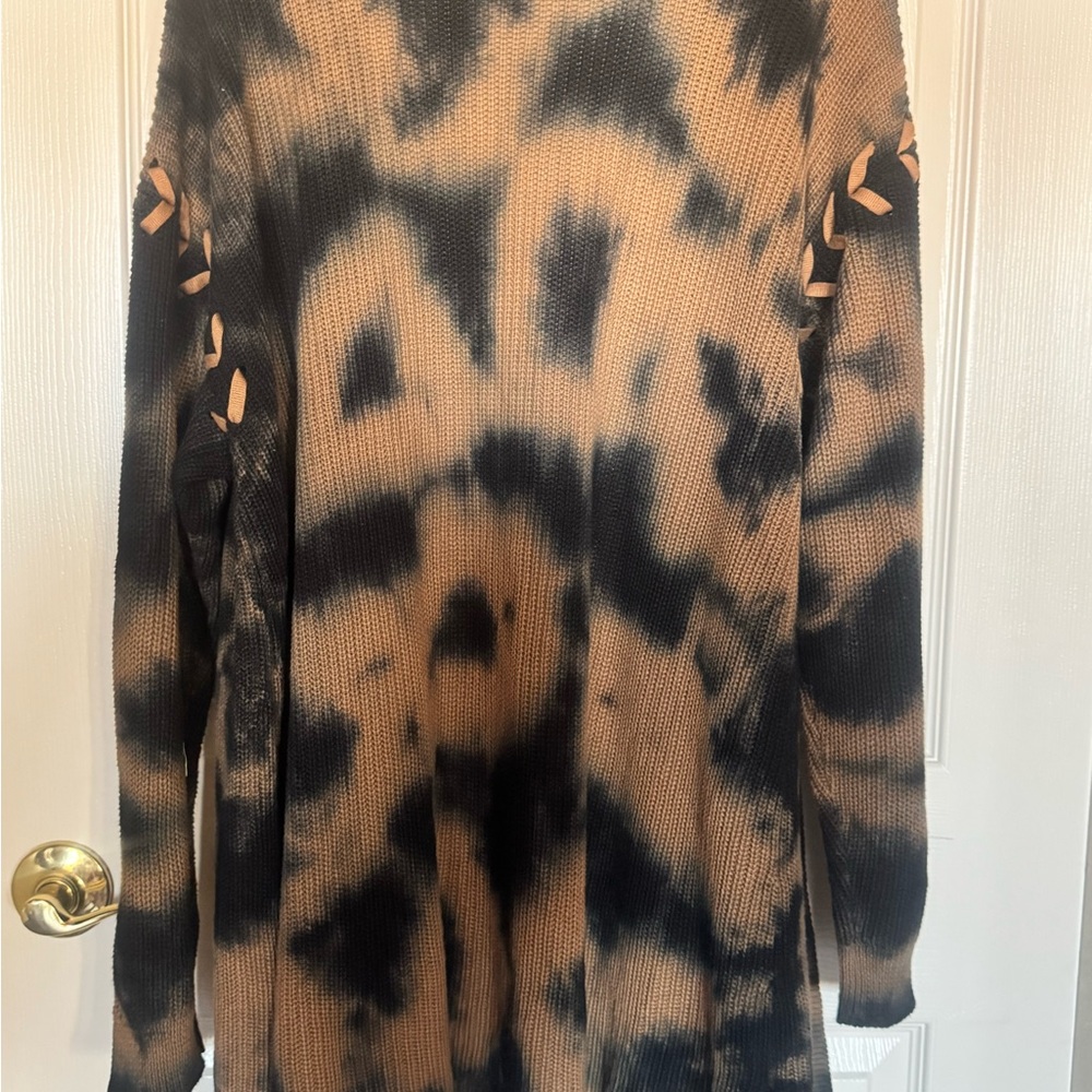 Avenue Black Knit Cardigan Sweater